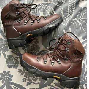 Merrell Womens Ridge Boots Gore-Tex Dark Brown Leather Lace Up Vibram Womens 7.5